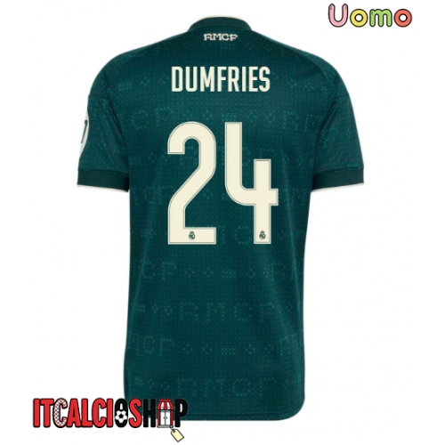 Real Madrid Denzel Dumfries #24 Seconda Maglia 2026-27 Manica Corta